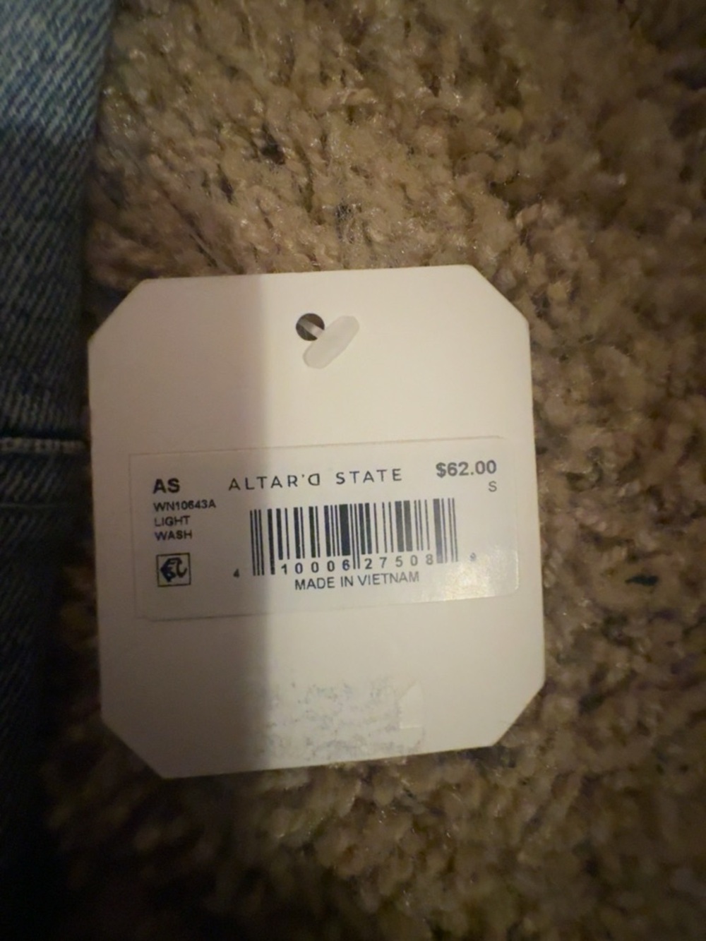 Altar'd State Light Wash Denim - Picture 2 of 3